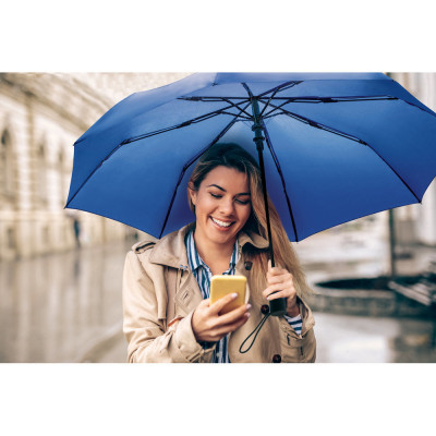 TOMAS. Guarda-chuva dobrável em poliéster 190T com abertura automática